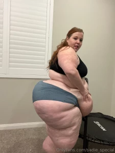 Some cute pics before my extreme belly jiggle on the mini trampoline part 6