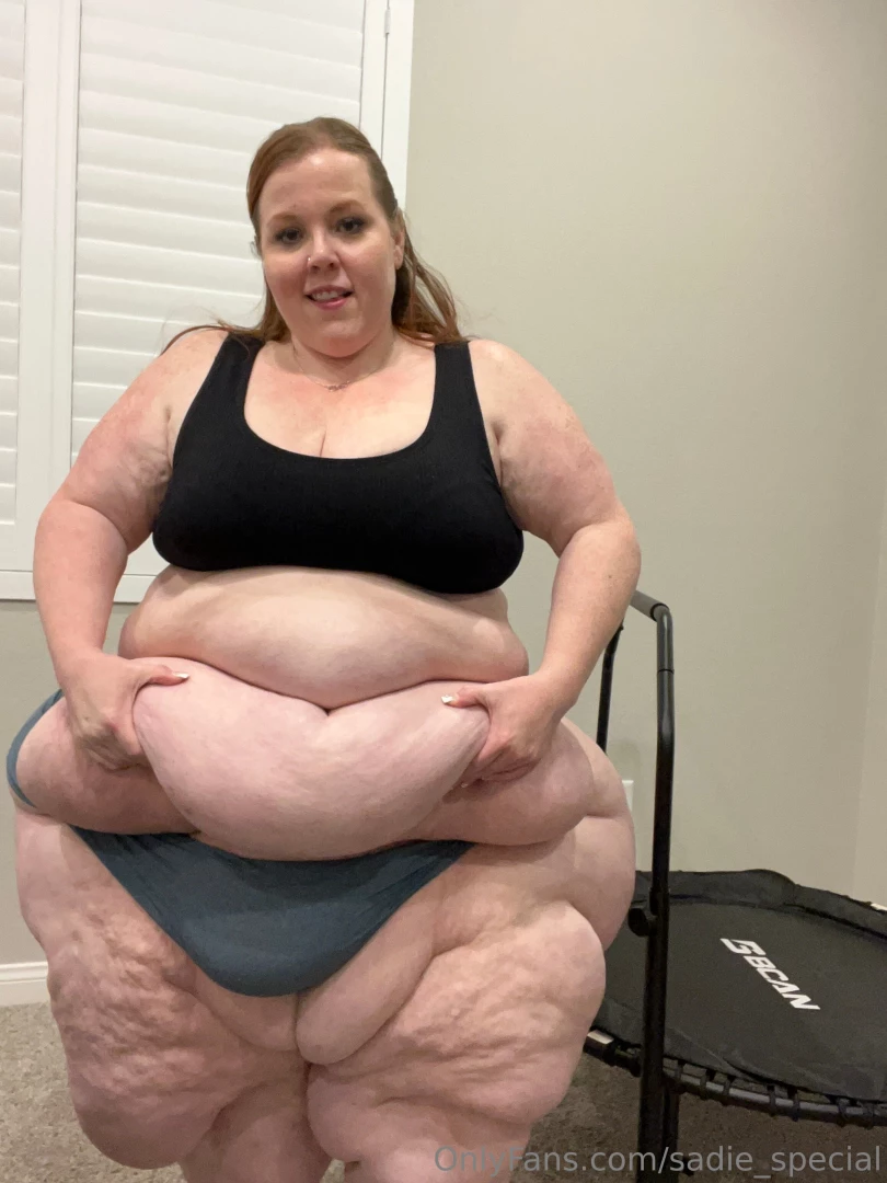 Some cute pics before my extreme belly jiggle on the mini trampoline part 7 