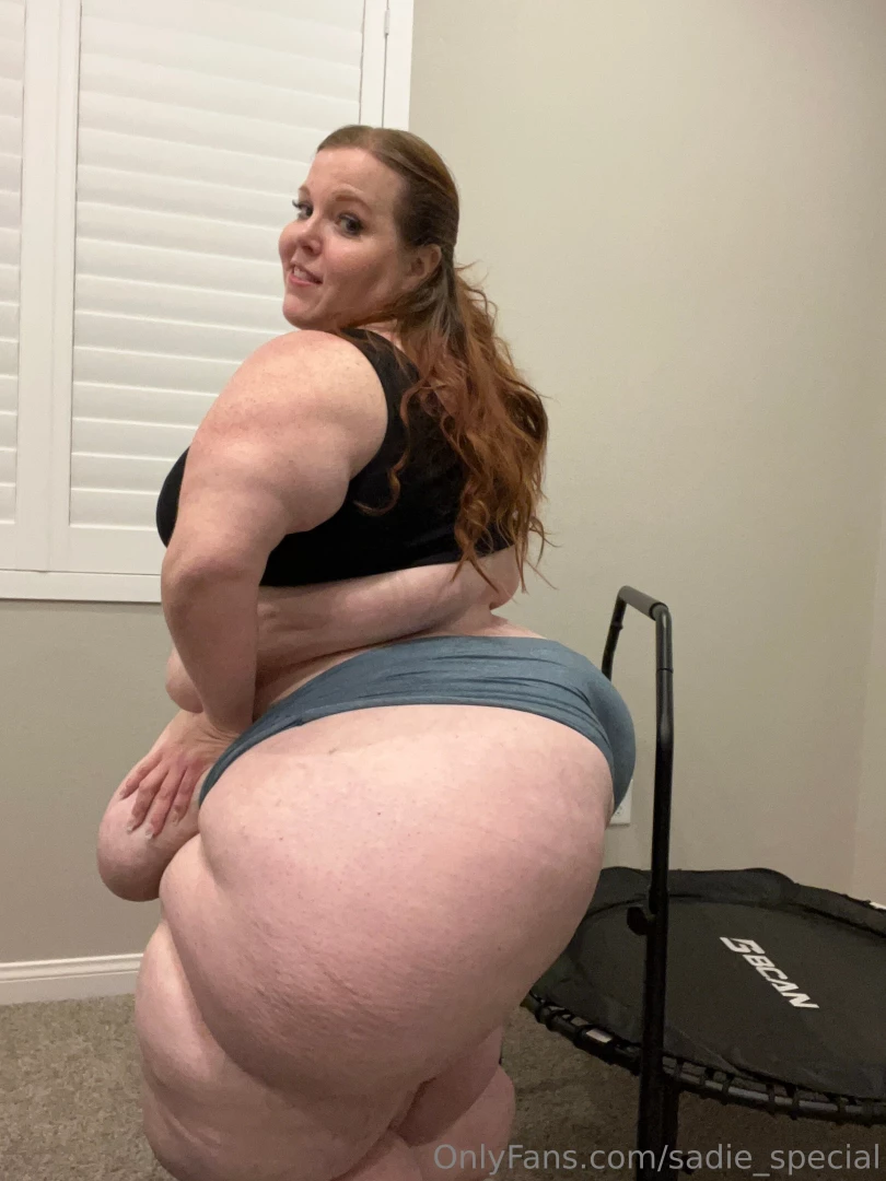 Some cute pics before my extreme belly jiggle on the mini trampoline part 12 