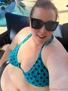 My ass always swallows my bikini bottoms will you come help me pull