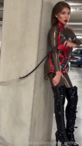 This whip is only for you my slave are you enjoy it latex fyp whip
