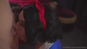 Snow white s sloppy blowjob snow white is going full-on naughty in