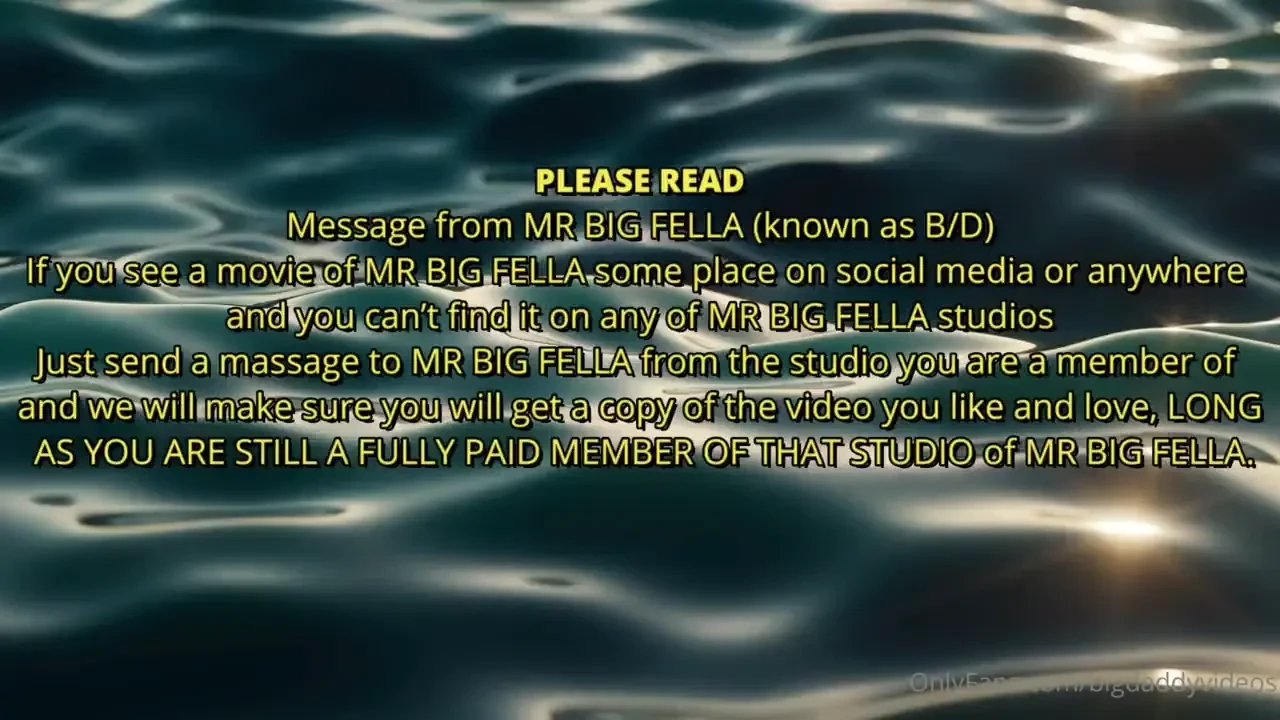 Message from mr big fella 