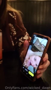 Having fun at the bar remembering fun slut moments