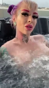 The bubbles make my tits tickles