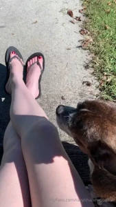 Out with my puppy