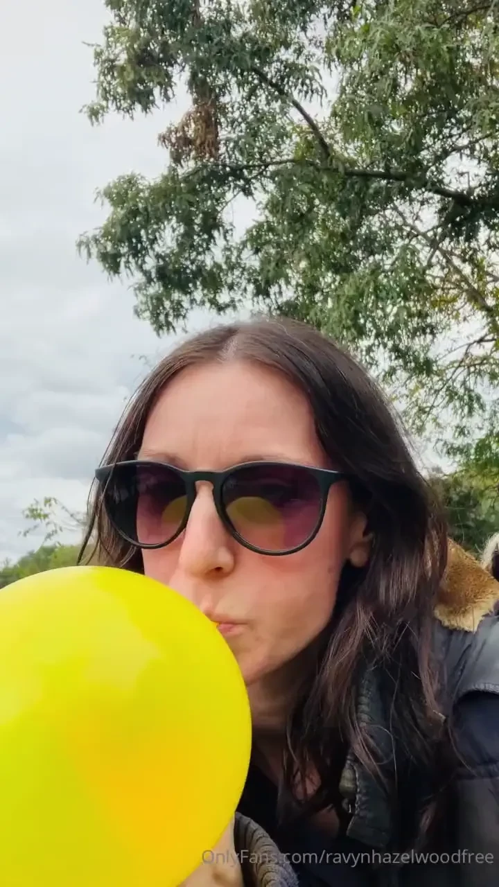 Enjoying a little balloon fun on a chilly day 