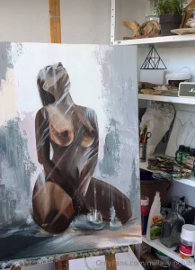 Raw wild and free that s how i feel when i create art this painting