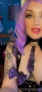 Watch as loona pop gets dressed up in this cute cosplay outfit watch