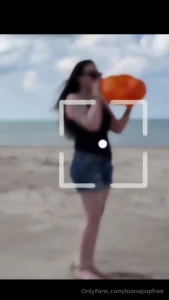 Raw and uncut beach balloon blowing in your dms soon