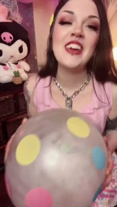 Shots in my outfit before i went topless for balloons i m thinking of part 1