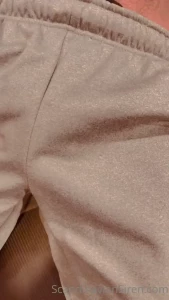 One of my fetishes is when men wear grey sweatpants with no underwear