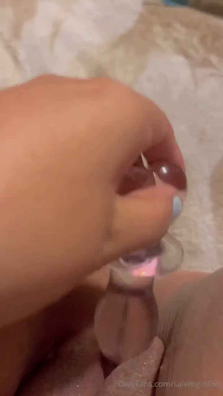Glass toy wet pussy play part 2 