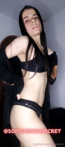 Sofieminousecret hides her little hairy pussy in her panties she loves part 2