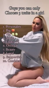 Which three things would you choose