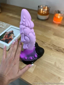 Completely stretched out using my 9 5 thick dragon dildo ch3ck dm