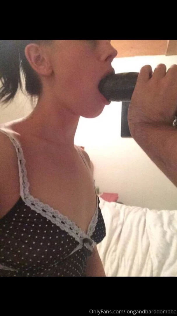 Hubby shoving my big black cock deep down your throat 