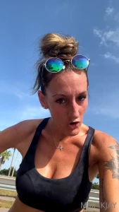 Dripping in sweat but will play later and be dripping in other ways