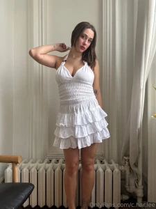 Felt wayyy too cute in this lil white dress