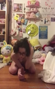 Nerdy girl gives head and then climbs on top