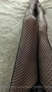 Do my legs turn you on these fishnet pantyhose are so tight on me