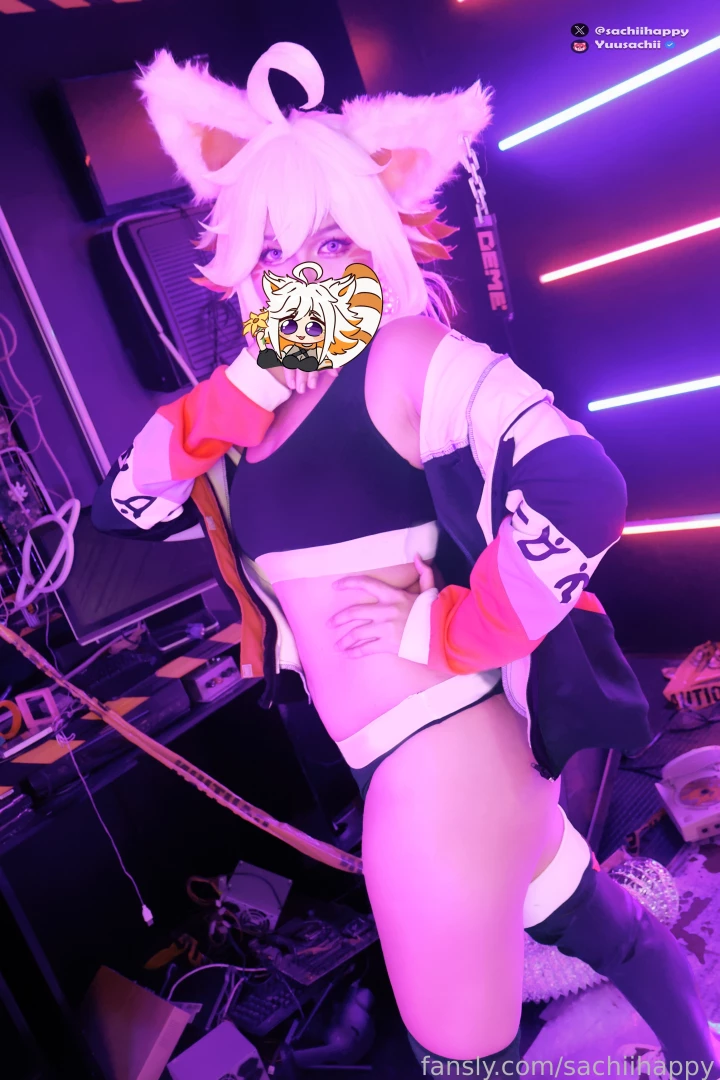 Vtuber - deme sporty undies cosplay irl vtuber lewd sexy fyp 