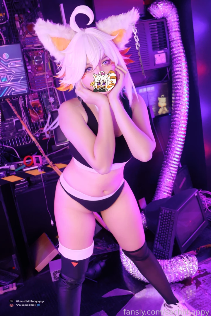 Vtuber - deme sporty undies cosplay irl vtuber lewd sexy fyp part 6 