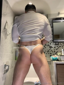 G-string black stockings muscular figure allure 100 if you want to part 1