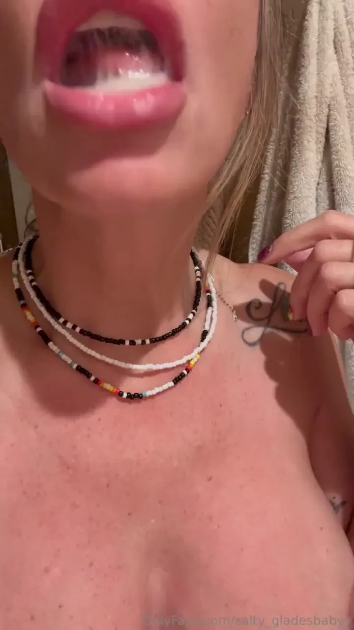 Damn i got a full mouth load 