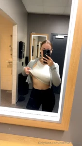 I usually wear nothing underneath when i work out