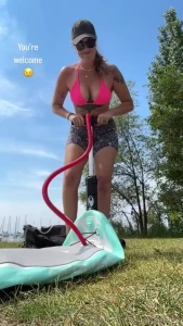 I went for my first paddle of the season today and put on a little