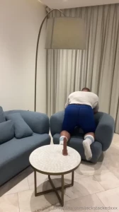 Me taking a bbc like a slut and a dildo dressed in lycra do you like