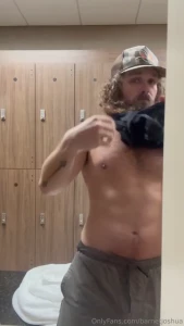 About to jump into the sauna