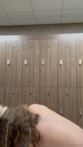 Catch me in the locker room and watch me undressed after my workout