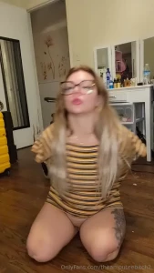6min pretender video pretending to be a quad amputee in sexy dress and