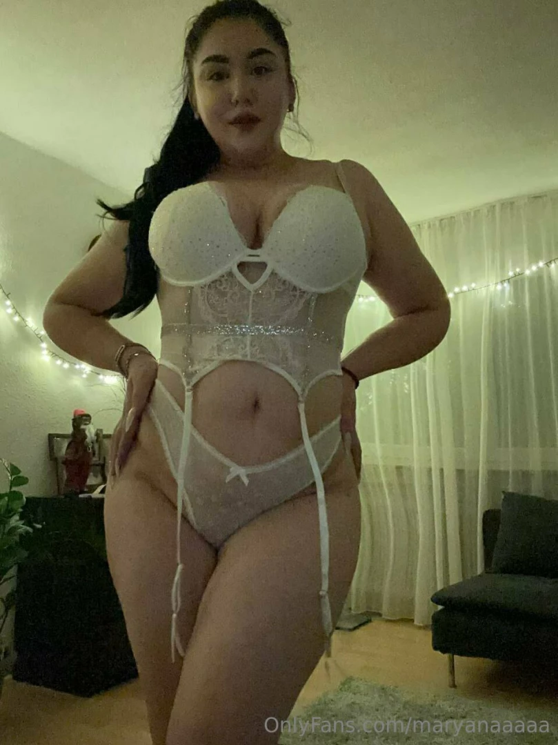 I love the way i look in this beautiful white lingerie so sexy 