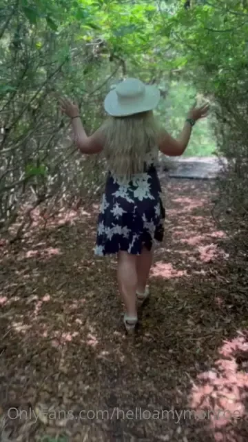 Finally got all the cum off my face and took a nice stroll through the 