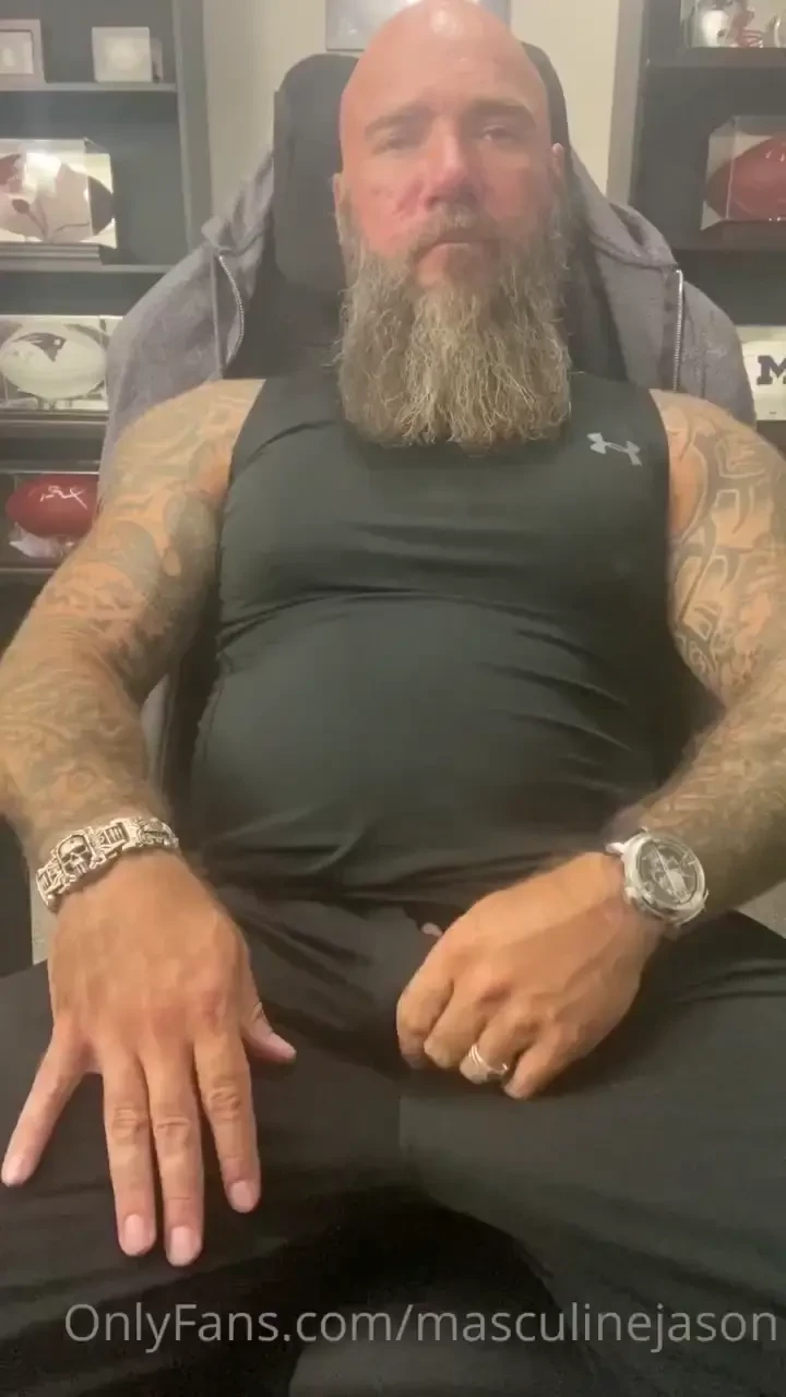 Getting off after my workout 