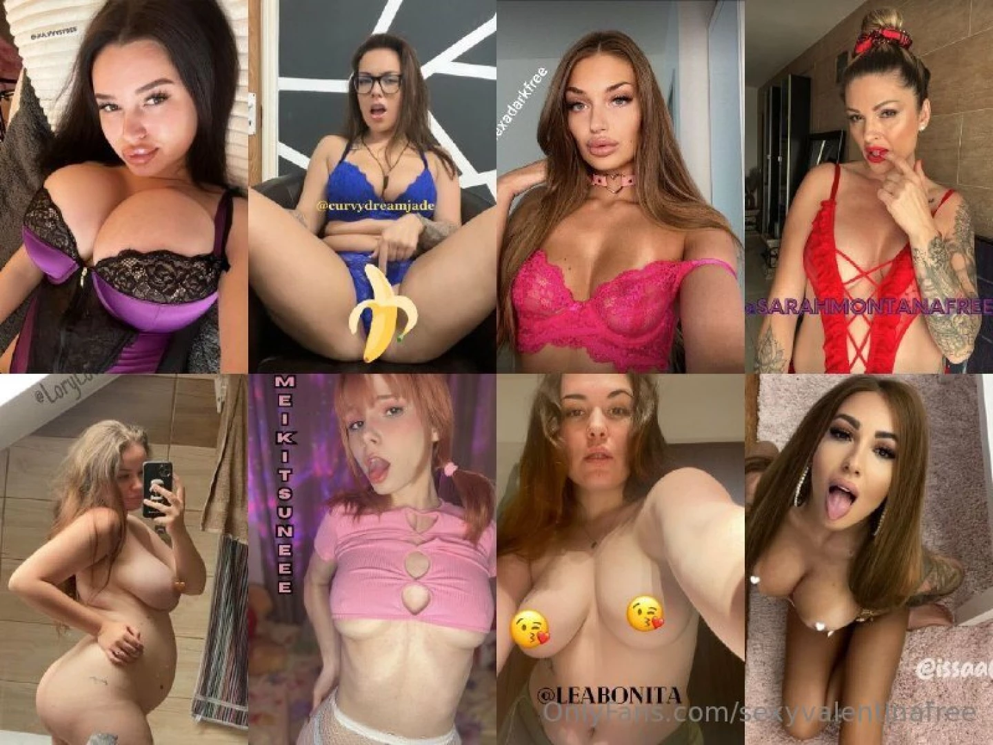 Julyyysfree curvydreamjade lexadarkfree sarahmontanafree loryloveit 