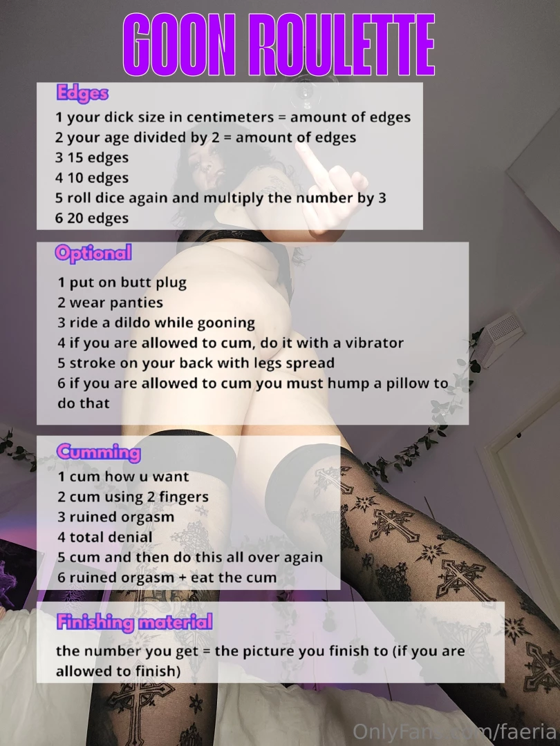 Let s goon tonight roll a dice physical or online and do what the part 6 