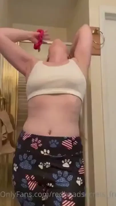 Sometimes you gotta put that hair up for workouts and sucking hehehe 