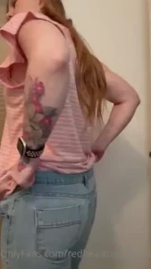 I m taking off clothes on my vip page redheadsecrets and much more