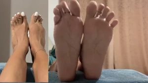 Cum on soles amp post cum footjob