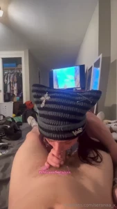 Kitty gf giving head