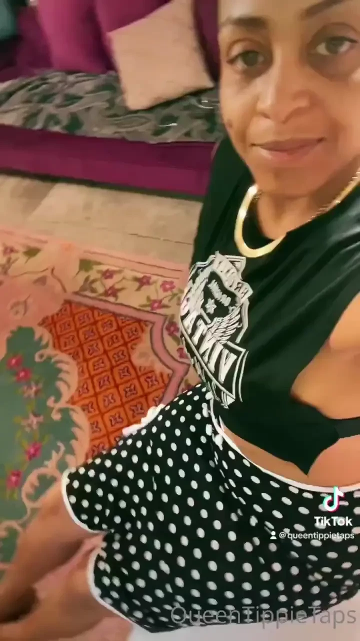 Blue toes black polkadot slides 3 clips 