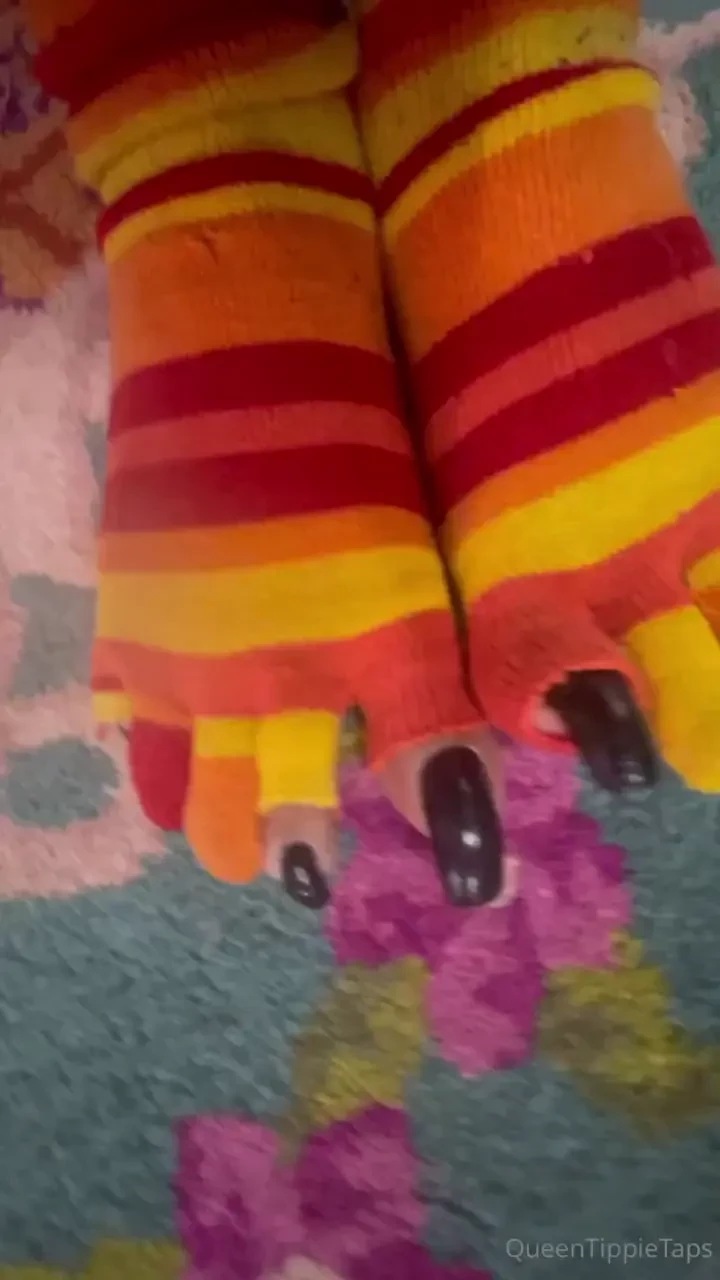 Holes and stripes long black toenails part 1 