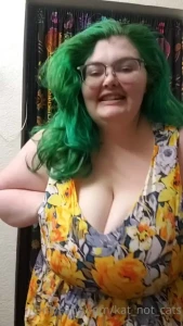 I was worried my massive tits would get me stuck in the tight dress