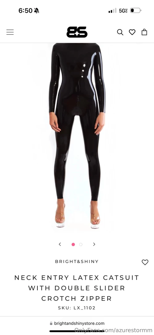 Is there anyone that wants to help pay for this latex cat suit so 