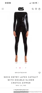 Is there anyone that wants to help pay for this latex cat suit so