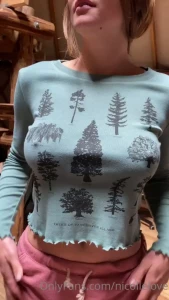 Good morning do you like my new shirt i love the color and trees -the